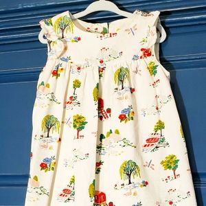 Baby Boden wind in the willows corduroy dress.